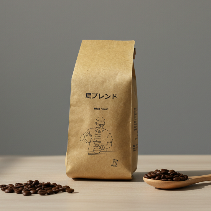 鳥ブレンド 浅煎り コーヒー豆 パッケージ