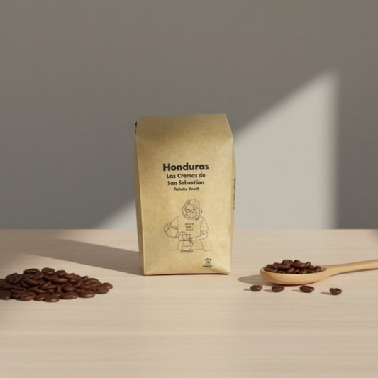 ホンジュラス　ラス・クレマス・デ・サンセバスティアン　中煎り　コーヒー豆　パッケージ